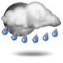 Nuboso con lluvia