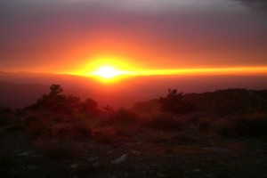 Atardecer en la Alpujarra